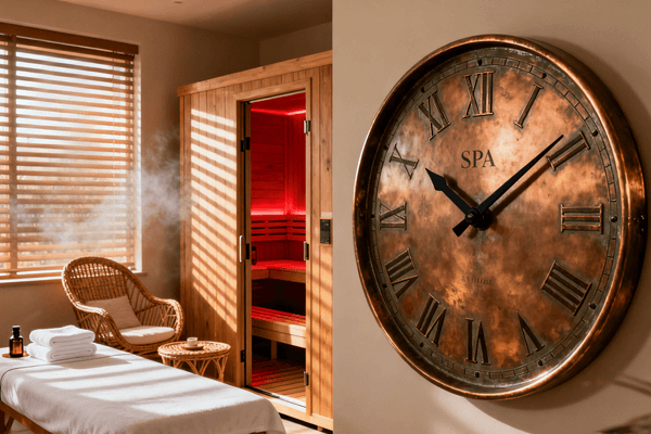 ideal timing for sauna and massage in spa environment