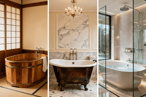 Tubs Evolution Soaking tub historical evolution chart