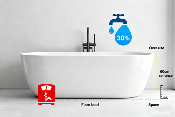 Tub Limitations Soaking tub limitations overview