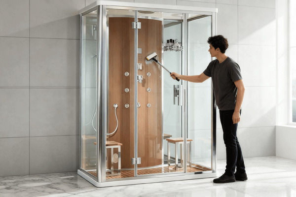 steam shower maintenance, steam shower maintenance infographic
