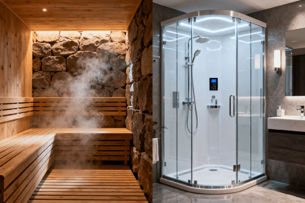 steam shower vs traditional, comparison steam shower vs traditional shower