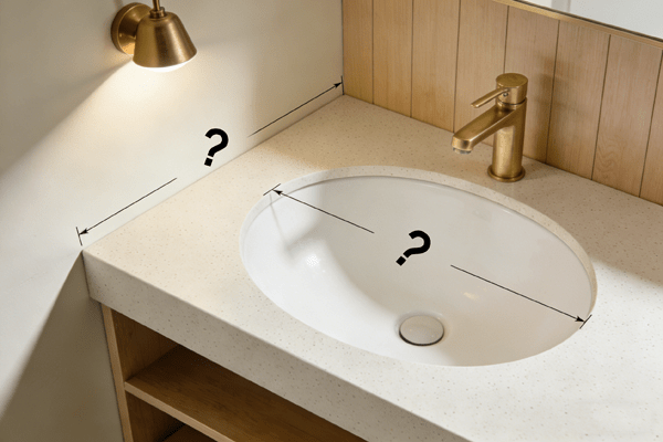 Countertop vanity Countertop sink vanity dimensions and layout