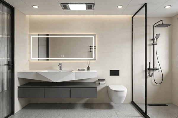 Custom vanity choice Choosing custom bathroom vanity size options