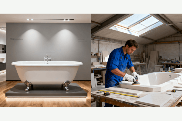 Custom vs big brand bathtubs OEM comparison chart