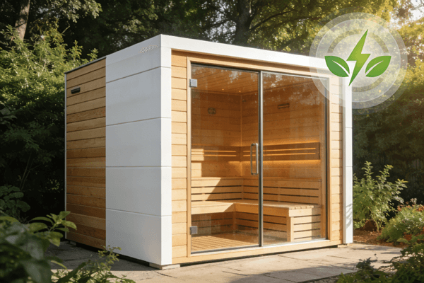 Energy efficient Energy efficient outdoor infrared sauna with low power consumption design