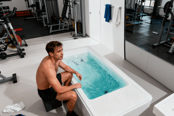 Ice bath after exercise to speed muscle recovery