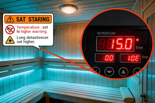 Unsafe Use Dangers infrared sauna danger incorrect use, unsafe practices warning
