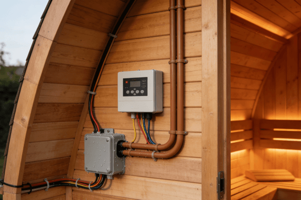 Electrical needs Outdoor infrared sauna electrical requirements and power connection diagram