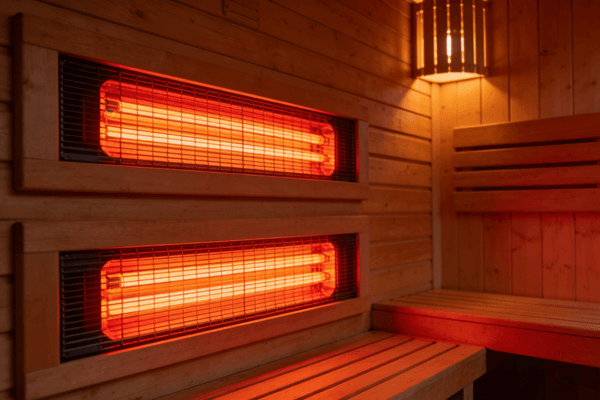Sauna heaters Outdoor infrared sauna heater types and heating panel layout