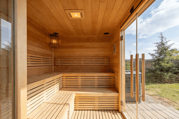 Size capacity Outdoor infrared sauna size and capacity options for different users