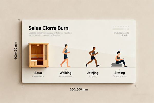 Sauna vs Exercise Calories side-by-side comparison of sauna calorie burn vs other exercises