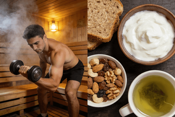 Sauna Diet Exercise Balanced diet exercise and sauna for sustainable weight loss