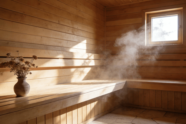 Cold Symptom Relief sauna and steam room relieving cold symptoms
