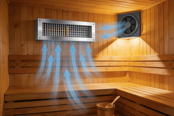 Ventilation Importance of correct ventilation system in a home sauna