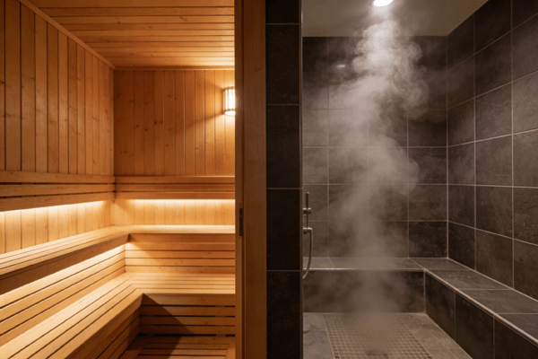 Sauna vs Steam sauna vs steam room for cold recovery comparison