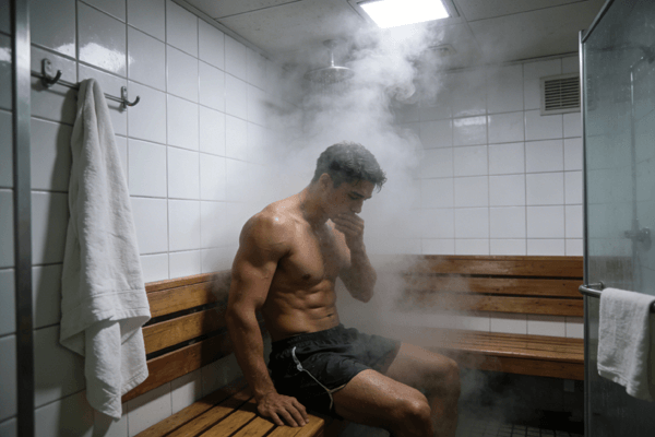 post workout steam steam room use after exercise recovery scenario