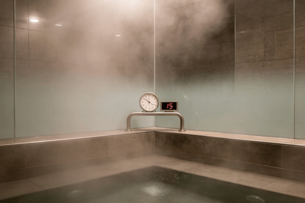 usage duration ideal steam room duration for health benefits concept