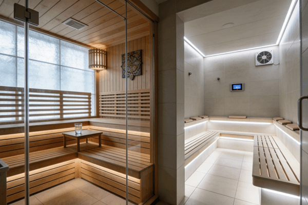 steam room trend modern steam room wellness trend in spa environment