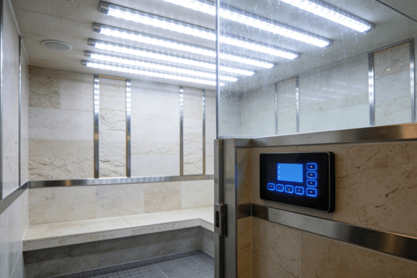 Lighting Control steam room lighting and control system setup