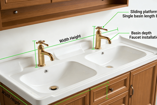 Vanity size chart Bathroom vanity dimensions size chart reference