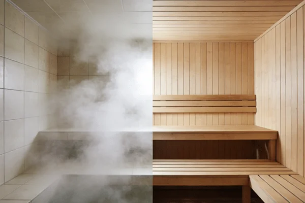 steam room vs sauna comparison for health skin and recovery