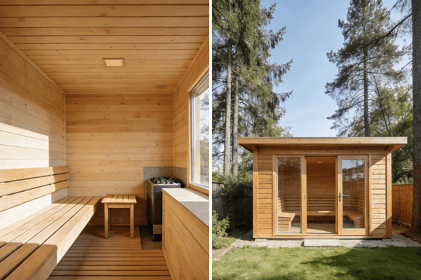 Sauna Comparison Indoor versus outdoor sauna differences