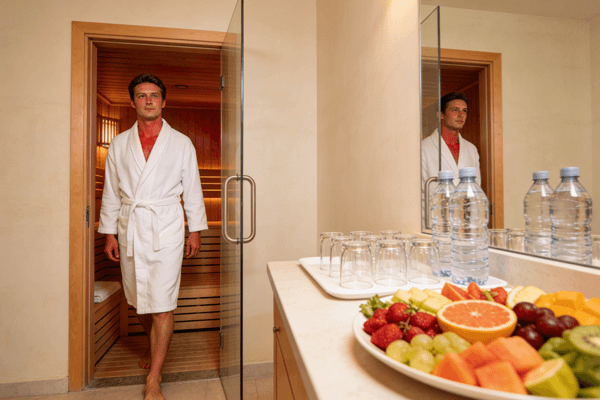 Sauna safety Sauna safety risks and precautions illustrated clearly